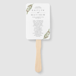 Het Collectie van de Olive Branch Wedding Handwaaier