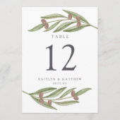 Het Collectie van de Olive Branch Wedding Kaart (Achterkant)