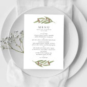 Het Collectie van de Olive Branch Wedding Menu