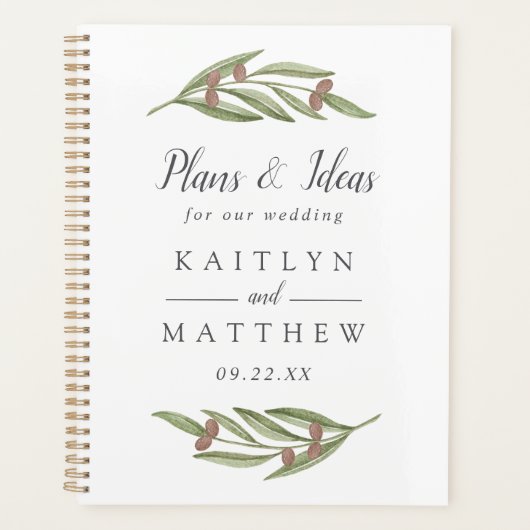 Het Collectie van de Olive Branch Wedding Planner (Voorkant)