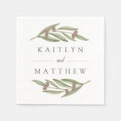 Het Collectie van de Olive Branch Wedding Servet (Voorkant)