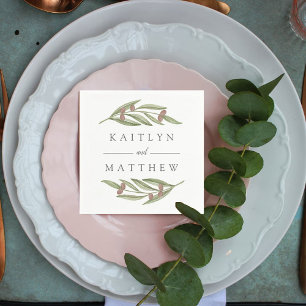 Het Collectie van de Olive Branch Wedding Servet