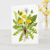 Het collectie van de Paardebloem Kaart (Gele Bloem)