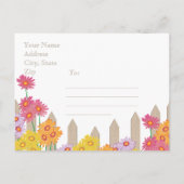 Het Collectie van de Partij van de tuin sparen de  Aankondigingskaart (Achterkant)