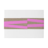 Het Collectie van de rotsroze bruinbruidjes Uitnodigingen Wikkel (Achterkant Voorbeeld)