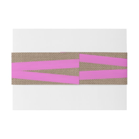 Het Collectie van de rotsroze bruinbruidjes Uitnodigingen Wikkel (Achterkant Voorbeeld)