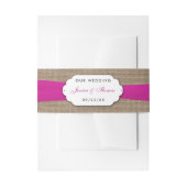 Het Collectie van de rotsroze bruinbruidjes Uitnodigingen Wikkel (Voorkant Voorbeeld)