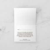 Het Collectie van de Rustic Blue Bow Wedding Bedankkaart (Binnen)