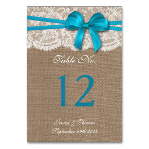 Het Collectie van de Rustic Blue Bow Wedding Kaart