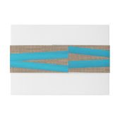 Het Collectie van de Rustic Blue Bow Wedding Uitnodigingen Wikkel (Achterkant Voorbeeld)