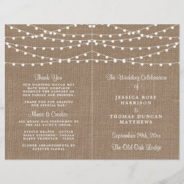 Het Collectie van de Rustic Burlap Lights Wedding
