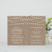 Het Collectie van de Rustic Burlap Lights Wedding (Staand voorkant)