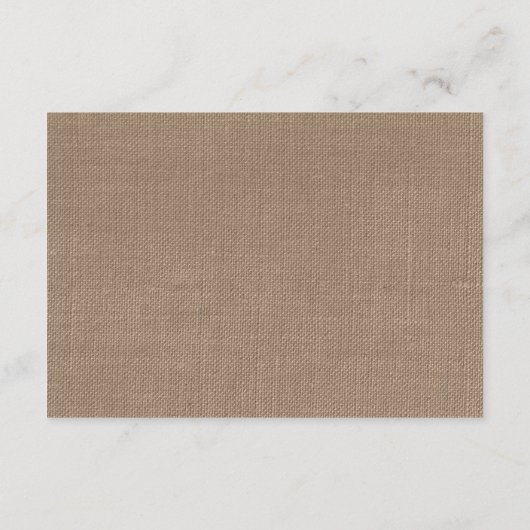 Het Collectie van de Rustic Burlap Lights Wedding Informatiekaartje (Achterkant)