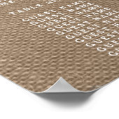 Het Collectie van de Rustic Burlap Lights Wedding Poster (Hoek)