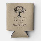 Het Collectie van de Rustic Heart BWedding Blikjeskoeler (Voorkant)