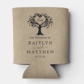 Het Collectie van de Rustic Heart BWedding Blikjeskoeler (Achterkant)