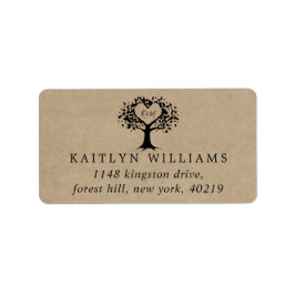 Het Collectie van de Rustic Heart BWedding Etiket