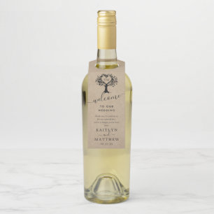 Het Collectie van de Rustic Heart BWedding Flessenhanger