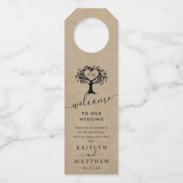 Het Collectie van de Rustic Heart BWedding Flessenhanger