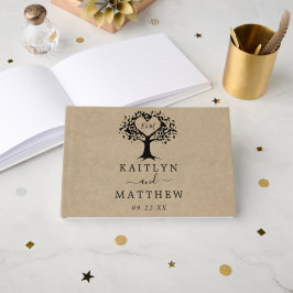 Het Collectie van de Rustic Heart BWedding Gastenboek