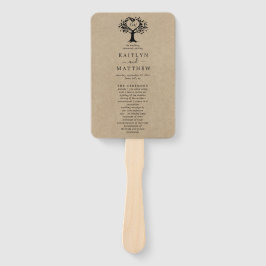 Het Collectie van de Rustic Heart BWedding Handwaaier