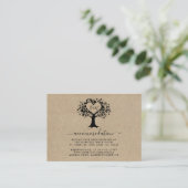 Het Collectie van de Rustic Heart BWedding Informatiekaartje (Staand voorkant)