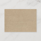 Het Collectie van de Rustic Heart BWedding Informatiekaartje (Achterkant)