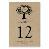 Het Collectie van de Rustic Heart BWedding Kaart (Voorkant)