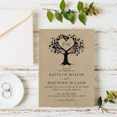 Het Collectie van de Rustic Heart BWedding Kaart