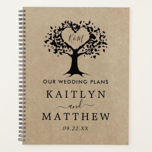 Het Collectie van de Rustic Heart BWedding Planner (Voorkant)