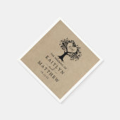 Het Collectie van de Rustic Heart BWedding Servet (Hoek)