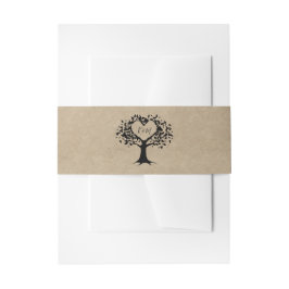 Het Collectie van de Rustic Heart BWedding Uitnodigingen Wikkel