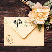 Het Collectie van de Rustic Heart BWedding Zelfinktende Stempel