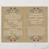 Het Collectie van de Rustic Kraft Floral Wreath We (Voorkant)