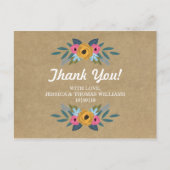 Het Collectie van de Rustic Kraft Floral Wreath We Briefkaart (Voorkant)