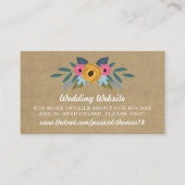 Het Collectie van de Rustic Kraft Floral Wreath We Informatiekaartje (Voorkant)