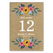 Het Collectie van de Rustic Kraft Floral Wreath We Kaart (Achterkant)