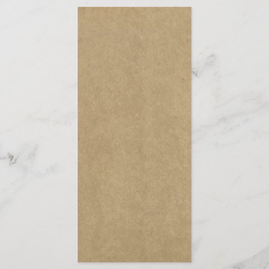 Het Collectie van de Rustic Kraft Floral Wreath We Menu (Achterkant)