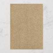 Het Collectie van de Rustic Kraft Floral Wreath We Menu (Achterkant)