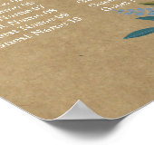 Het Collectie van de Rustic Kraft Floral Wreath We Poster (Hoek)