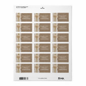 Het Collectie van de Rustic Sand Dollar Beach Wedd Etiket (Full Sheet)