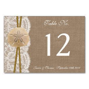 Het Collectie van de Rustic Sand Dollar Beach Wedd Kaart