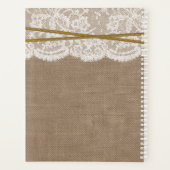 Het Collectie van de Rustic Sand Dollar Beach Wedd Planner (Achterkant)