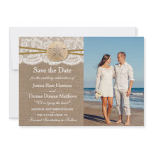 Het Collectie van de Rustic Sand Dollar Beach Wedd