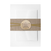 Het Collectie van de Rustic Sand Dollar Beach Wedd Uitnodigingen Wikkel (Voorkant Voorbeeld)