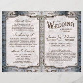 Het Collectie van de Rustic Silver Birch Tree Wedd (Voorkant)
