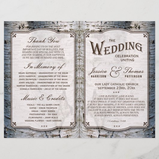 Het Collectie van de Rustic Silver Birch Tree Wedd