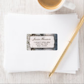 Het Collectie van de Rustic Silver Birch Tree Wedd Etiket (Insitu)