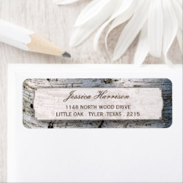 Het Collectie van de Rustic Silver Birch Tree Wedd Etiket