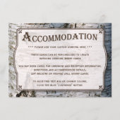 Het Collectie van de Rustic Silver Birch Tree Wedd Informatiekaartje (Voorkant)